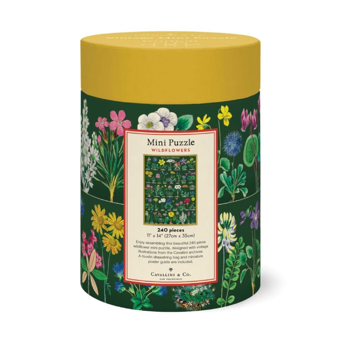 Puzzle Cavallini 240 pcs 27X35 Wildflowers - Image 3