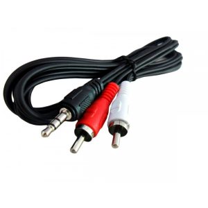 Cabo 2RCA X Plug P2 Stereo 1.80Mt