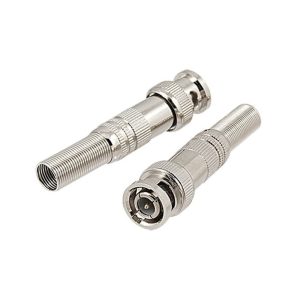 Conector BNC Zincado Com Mola e Parafuso