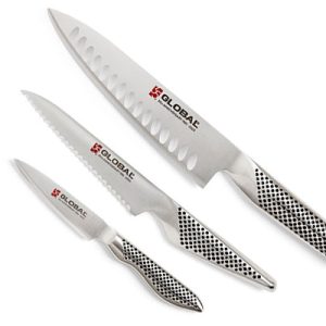 Facas  Global G-9638106R/AN – Conjunto de 3 facas (G-96, GS-38, GS-106)