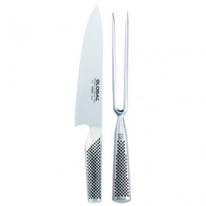 Facas Global G-224 – Conjunto de escultura de 2 peças (G-2 e GF-24)