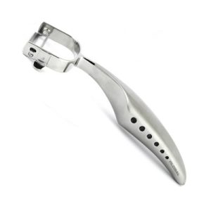 Pelador Global GS-69 – Faca de descascar horizontal com lâmina serrilhada, 5 cm