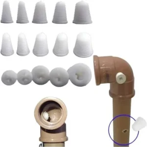 Tapa Furo Para Cano Dagua Pvc Com  5 unidades