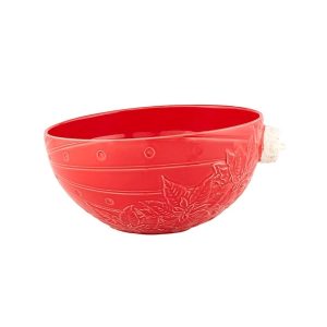 Saladeira 30,5 Flor de Natal – Bolas de Natal
