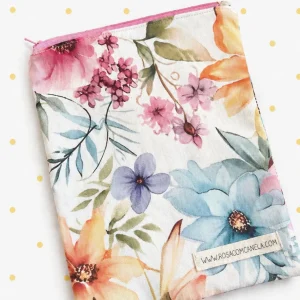 Bolsa Tecido 20 x 30 cm FLOWERS