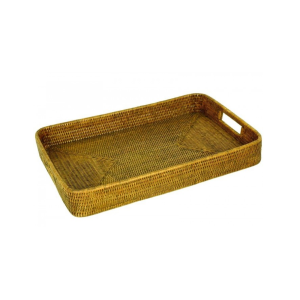 Tabuleiro retangular rattan