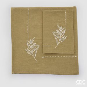 Toalha Mesa 130X130 + 4 Guardanapos – Oliveira