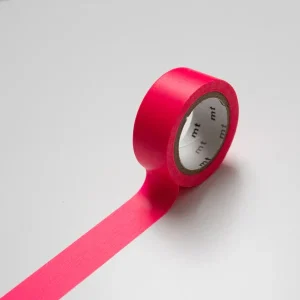 Washi Tape (15mm x 5m) Rosa Fluorescente