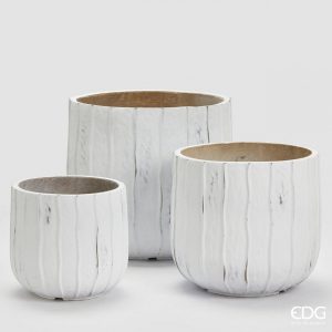 Vaso Onda Redondo Branco 27cm