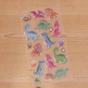 Stickers A6 c/relevo Dinos