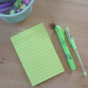 Sticky Notes 100 folhas (101x152mm) Pautado Verde